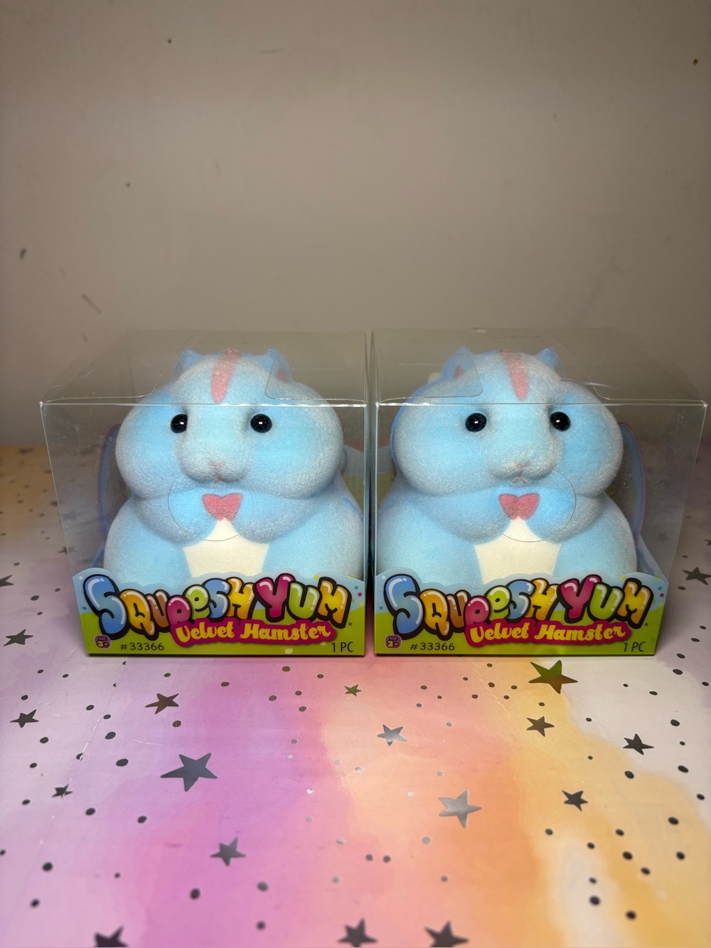 Squishy Yum Velvet Hamster Blue Sealed New